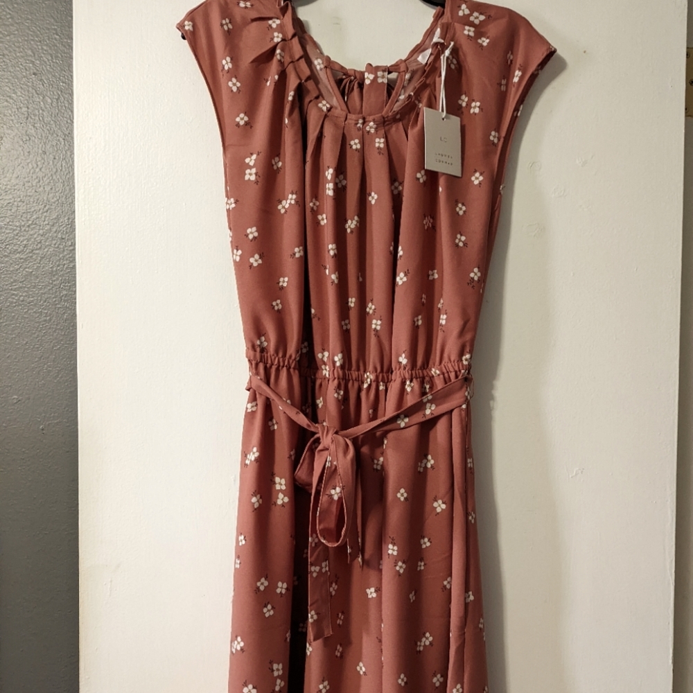 LaurenConrad Dress size L   dusty rose color